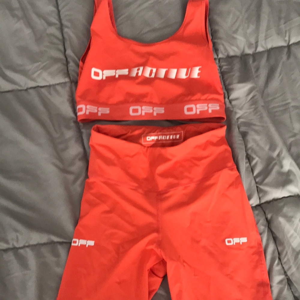 Off white 2 piece outfit